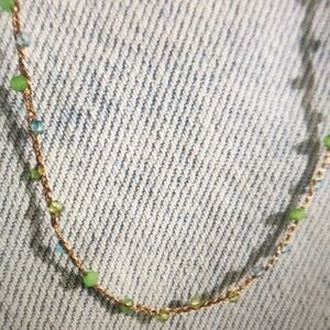 Elegant Green Beaded Necklace